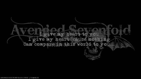 Avenged Sevenfold My Heart's always with you now ️ ️