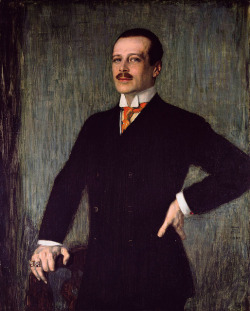blastedheath:  brazenswing: Franz von Stuck: Portrait de Louis V, Grand Duc de Hesse-Darmastdt, 1907. 