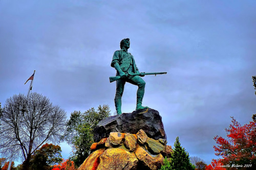 Minuteman Statue, Battle Green Square, Lexington No better place to spend Memorial Day *salute*!