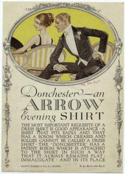 moika-palace:  J.C. Leyendecker, Donchester Arrow collar shirt ad. 