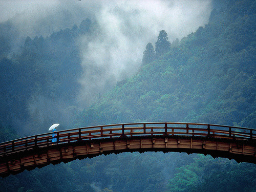 bluepueblo:  Mountain Bridge, Yamaguchi, Japan photo via aero 