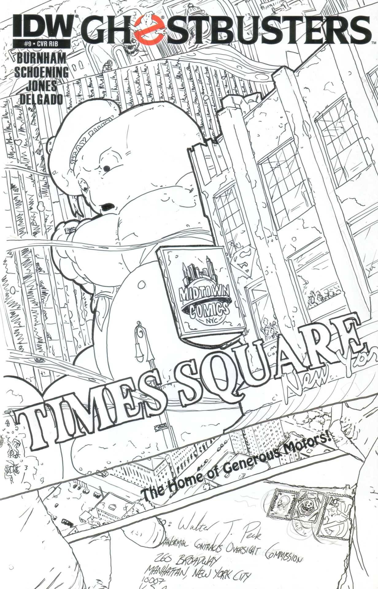 Ghostbusters Issue Nine, #12: Midtown Comics, Times Square, New York.