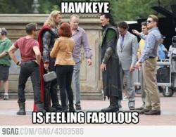 9gag:  Fab hawkeye is fab 