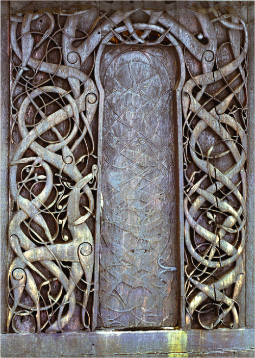 poisonwasthecure:  Wooden portal of the stave church at Urnes, Norway ca. 1050-1070 