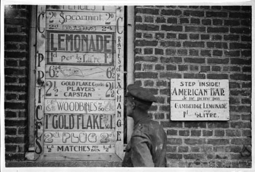 youllbehealed:“Step Inside! American Bar/ Je ne pense pas.” An image from The National Library of Sc