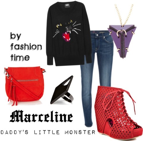 Daddy’s Little Monster by fashion-time featuring a chain necklace