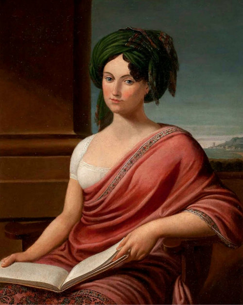 Portrait of a Lady with Book. Andrea Appiani (1754-1817). Oil on canvas.Appiani was an Italian neocl