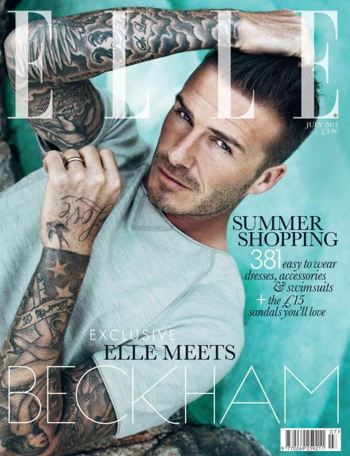 ELLE UK JULY 2012 David Beckham by Doug Inglish (bigger Cover)