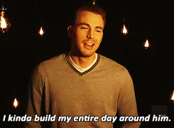  Chris Evans talking about his dog.  It&rsquo;s so beautiful. y_y
