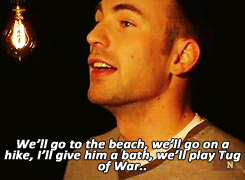  Chris Evans talking about his dog.  It&rsquo;s so beautiful. y_y