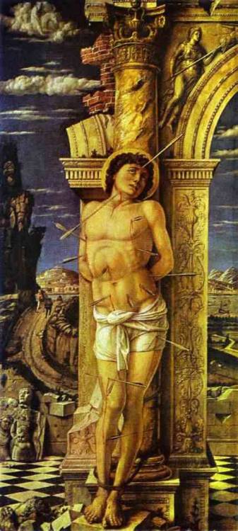 kateymichelelikes:Andrea Mantegna-St. Sebastian, 1456