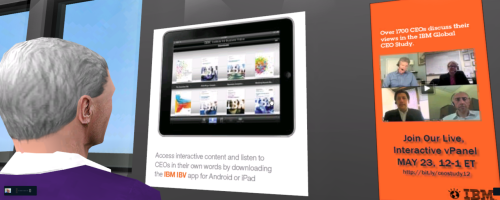 Visit the GBS Virtual Center for the 2012 CEO Study 3D Experience
To socialize and share Leading Through Connections, the 2012 IBM Global CEO Study, we’ve converted our newly upgraded Virtual Center into a realtime environment where you can...