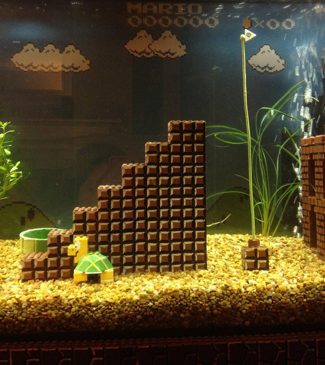 otlgaming:  MARIO, YOUR PRINCESS IS IN ANOTHER AQUARIUM?!?! Reddittor jennyleighb