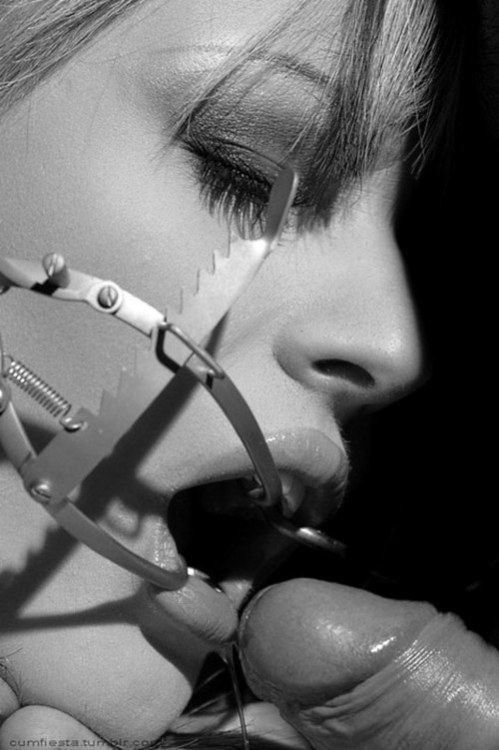 858-614-258:  Le détail du mécanisme, les dents qui permettent d’écarter ses mâchoires et ses lèvres.  Orifice béant. 