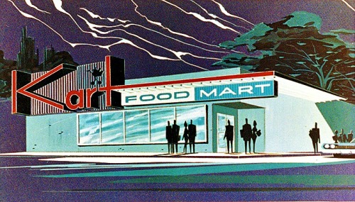Kart Food Martc.1960-65 store front concept illustrations