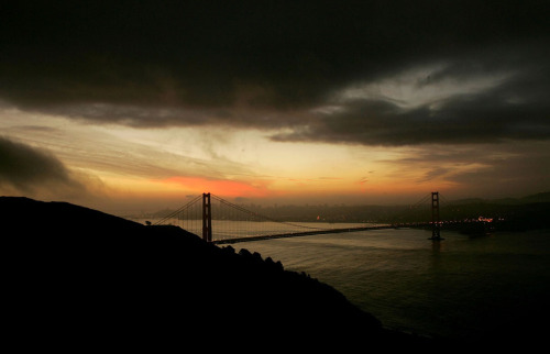 theatlantic:  In Focus: The Golden Gate Bridge Turns 75  Sunday marked the 75th anniversary of the opening of San Francisco’s Golden Gate Bridge. Before 1937, the city’s growth was hampered by a reliance on ferry traffic. The 8,981 ft (2,737 m)