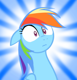 epicbroniestime:  Surprise Rainbow Dash by