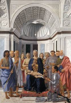 cavetocanvas:  Piero della Francesca, Madonna and Child with Saints (Montefeltro Altarpiece), 1472-74 