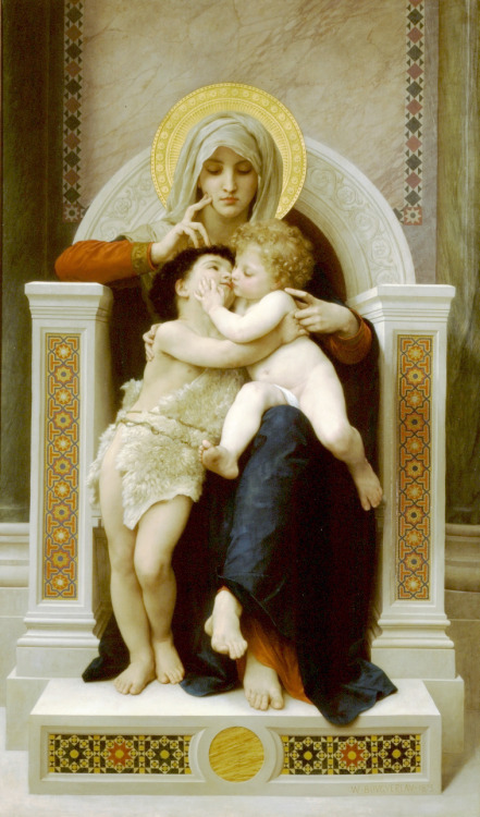 The Virgin, the Baby Jesus and Saint John the Baptist - (1875)