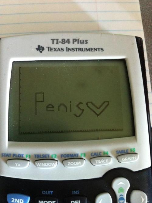 yogdo:my friend did this to my fucking calculator and i don’t know how to fucking change it back and