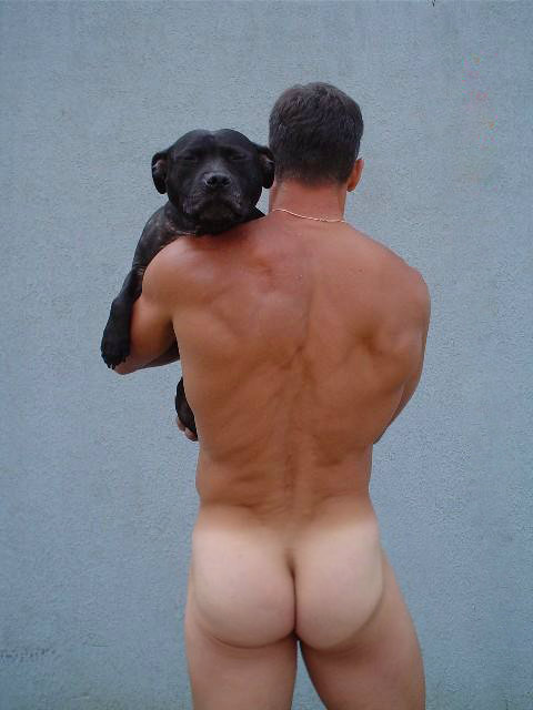 Believe it or not, this naked hunk is a hero. He was out for a jog when he heard a dog yelping. To h