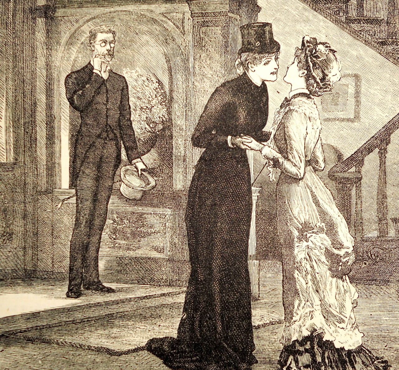 treselegant:  “She kisses her first on one cheek, then on the other.” Cassell’s