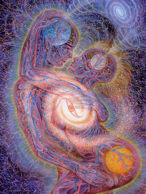 summerlacedwithacid:  Alex Grey, Love is a Cosmic Force 