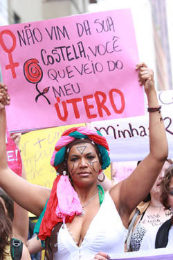  timecodereading: “I didn’t come from your rib, you came from my uterus” Slutwalk São Paulo, 26 May 2012 (see gallery at the link, article in Portuguese) 