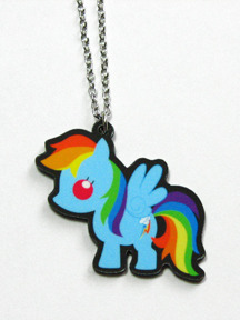 Rainbowdash-Likesgirls:  Litchikills:  I Finally Put My Pony Necklaces On Etsy. They