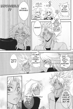 midknighthikari:  Title - 50 50 by High mode. Yu-Gi-Oh! Part 3/3 Genres- Humour and slight romance.  Pairings- Thiefshipping (Malik X Bakura) hints of Bronzeshipping(Malik X Mariku) and Tendershipping (Bakura X Ryo) Rated PG for bragging about