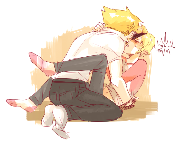 sugoihime:  this was supposed to be frotting but it’s ok it’s still bro/dave