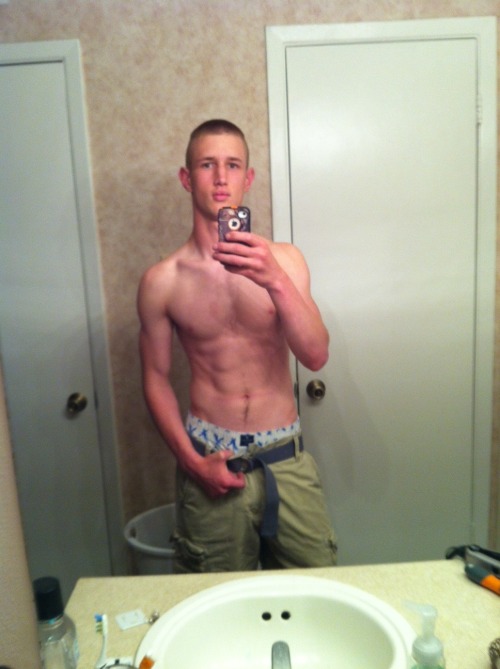 justshowitalready:  20yo infantryman from Killeen, TX. He really wanted to fuck me hard, without a condom.  