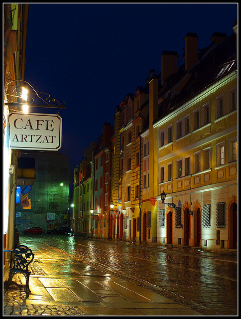 polishcities:  Evening in Wrocław by Rantes on Flickr. Wrocław, Poland  Pozwól