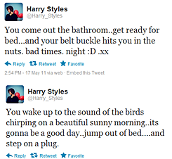 fuckyeahwanderection:   1D Things: Harry + Twitter 