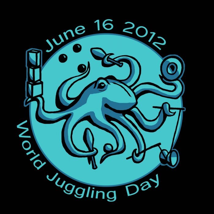 Congratulations to NPSCJ juggler Grace Kuo for winning the IJA World Juggling Day t-shirt contest! Her design is totally awesome and will appear on World Juggling Day 2012 t-shirts soon. Here is a link to the announcement of the winner.