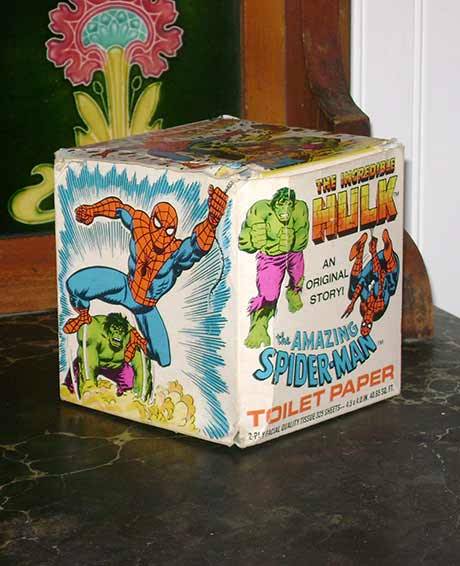 midtowncomics:  Spider-Man and Hulk toilet paper comic featured an original story