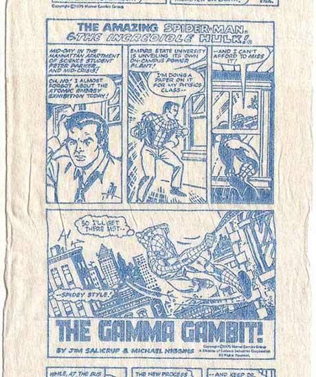 midtowncomics:  Spider-Man and Hulk toilet paper comic featured an original story