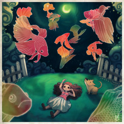 dreamfulartist:  Betta Dreams By Jennifer Duong