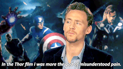 missviolethunter:  barackfuckingobama:  riddlemehiddleston:  THE GOD OF MISUNDERSTOOD PAIN OMFG  NOBODY LOVES LOKI MORE THAN TOM HIDDLESTON NOBODY  Nobody has more Loki feels than Tom. 
