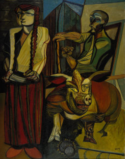 poboh:  Figures in a Farmyard, 1953, Robert