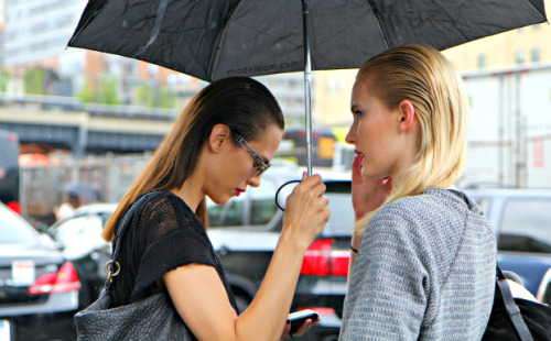 modelsjam:  Aymeline Valade and Emily Baker, New York, February 2012 