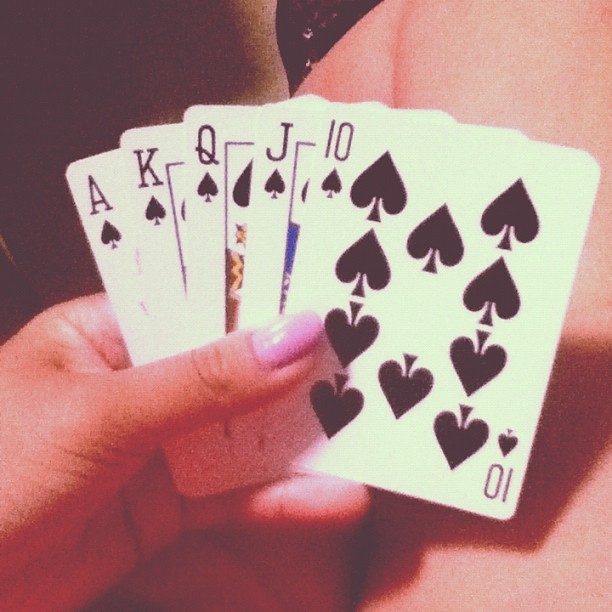 damn straight. ♠ #royalstraightflush  (Taken with instagram)