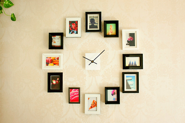 photojojo:  Make a clock that uses your photos for each hour! Pretty clever, eh?