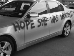 This is what I will do if you ever cheat on me when you have a car