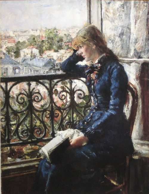 At the Window (1881). Hans Heyerdahl (1857-1913). Oil on canvas. Musem: Nasjonalgallerie. 