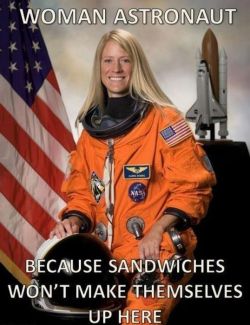  Mujeres astronautas: Porque los sandwiches