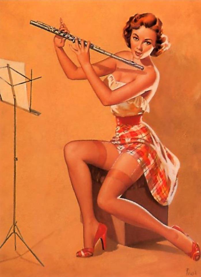 Vintage pin up girl