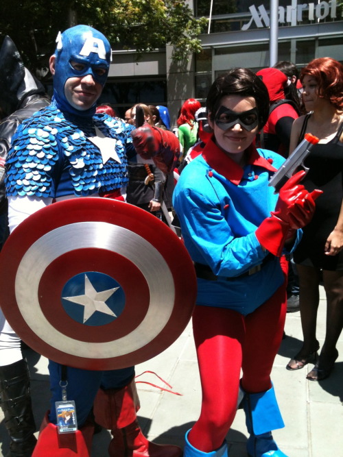 Captain America and Bucky Barnes!  Taken for Kitty.