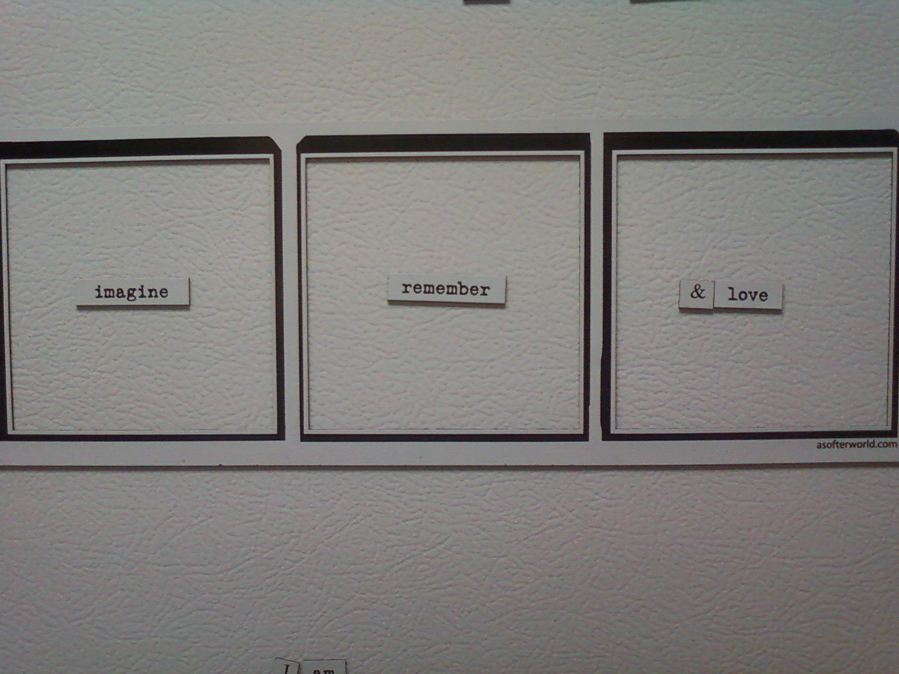 asofterfridge:  imagine remember &amp; love 