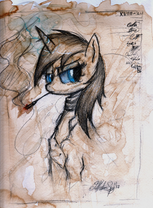 le-phantom-spy:  It is fun working with Coffee as paint. its twice, if you know how punistic this paint is.  …